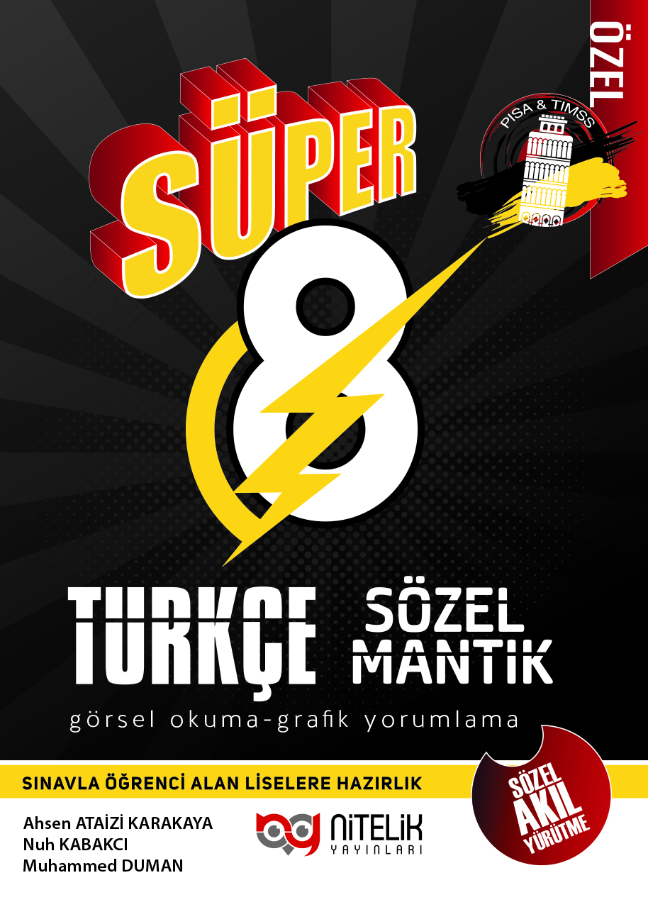 Süper 8. Sınıf Türkçe Sözel Mantık kapak görseli